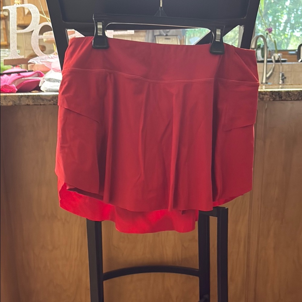 Red Athletic Skort